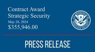 Contract Award: FEMA West Virginia